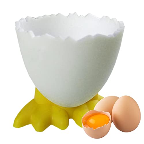 Visiblurry 3 Stück Eierbecher, Eierbecher Mit Hühnerfüßen, Cartoon-Eierhalter, Lustige Eierbecherhalter, Neuartiger Eierhalterständer, Eiertablett Mit Hühnerfüßen Für Die Frühstücks-Brunch-Küche von Visiblurry