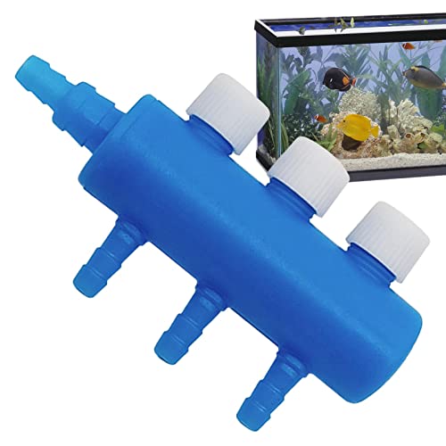 Visiblurry Aquarium Splitter Aquarium Wasserrohr Volumenregelventil Anschluss Einstellbarer Sauerstoff Splitter Aquarium Hebel Rohrpumpe Verteiler Sauerstoffpumpe Zubehör für Aquarium von Visiblurry