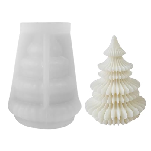 Weihnachtsbaum Kerzenform, Kreativität-Weihnachtsbaum-Silikonform, 3D Formen Silikonformen Für Kerzen, DIY Silikon Kerzenform Gießen, Home Decor Weihnachtskerze Für Soapbar DIY Art Crafts von Visiblurry