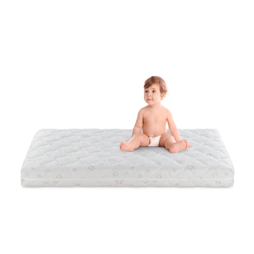 Vitapur Kindermatratze, 70x140, My First Mattress' - Oeko-TEX 100 Zertifiziert, 10 cm Komfort-Höhe, Bambus & Mikrofaser, Waschbarer Bezug von Vitapur