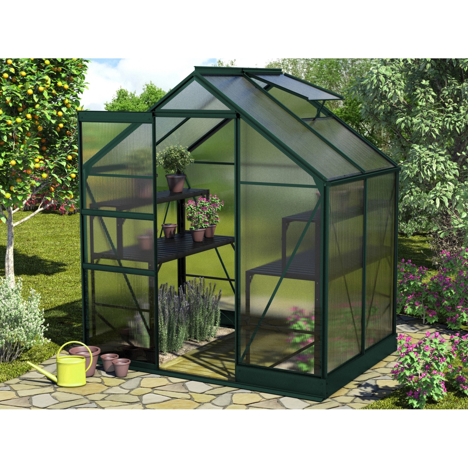 Vitavia Gewächshaus Apollo 2500 HKP 6 mm Smaragd Vitavia Gewächshaus Apollo 2500 HKP 6 mm Smaragd von Vitavia