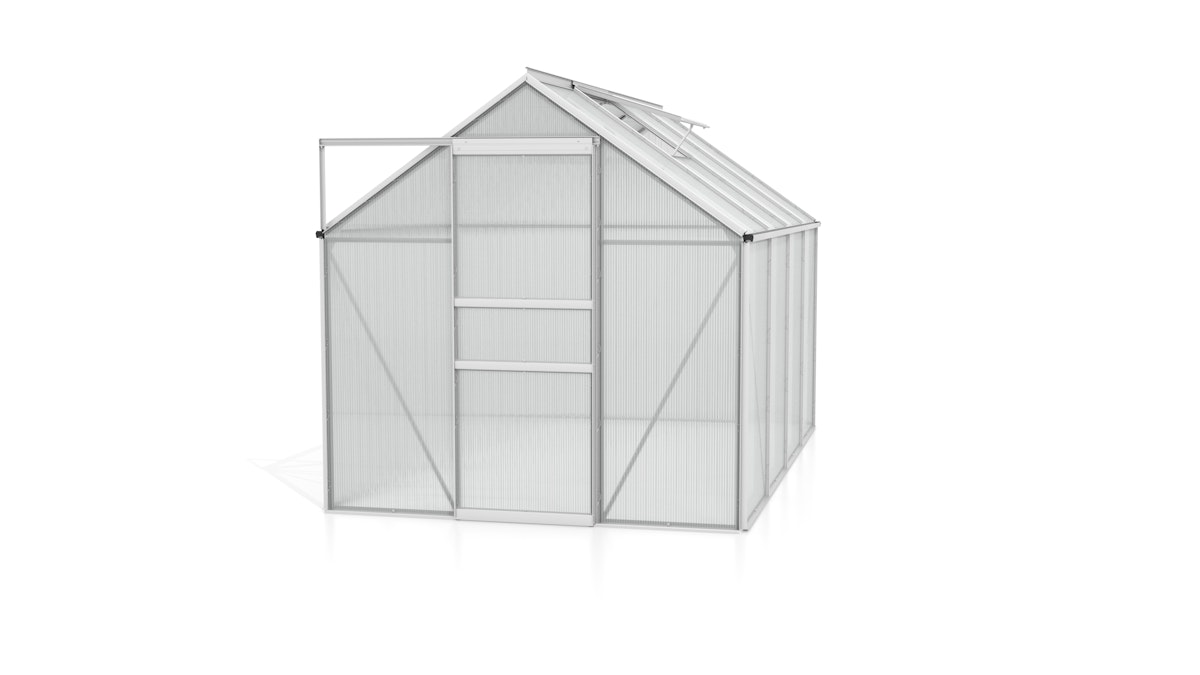 Vitavia Gewächshaus Calypso 5800 inkl. 2 Dachfenstern - 5,8 m² -Alu-blank eloxiert-6 mm Hohlkammerplatten Vitavia Gewächshaus Calypso 5800 inkl. 2 Dachfenstern - 5,8 m² -Alu-blank eloxiert-6 mm Hohlkammerplatten von Vitavia