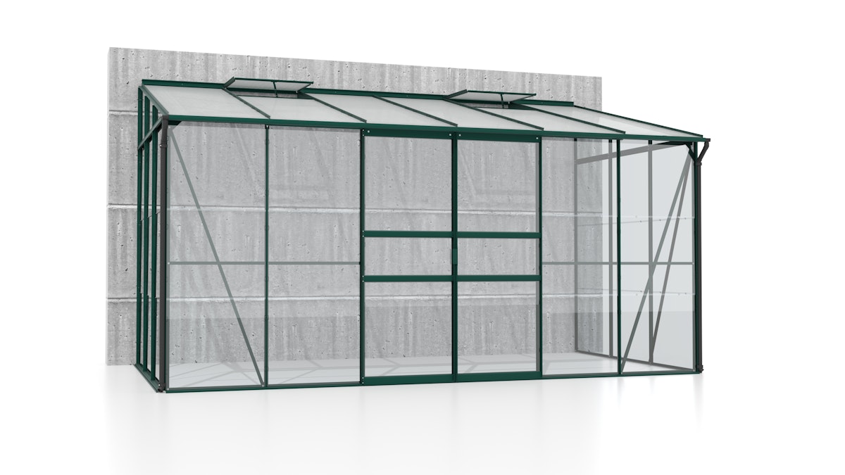 Vitavia Gewächshaus Osiris/Ida 7800 inkl. 2 Dachfenster - 7,8 m² ESG 3 mm mit HKP-Dach 6 mm dunkelgrün Vitavia Gewächshaus Osiris/Ida 7800 inkl. 2 Dachfenster - 7,8 m² ESG 3 mm mit HKP-Dach 6 mm dunkelgrün von Vitavia