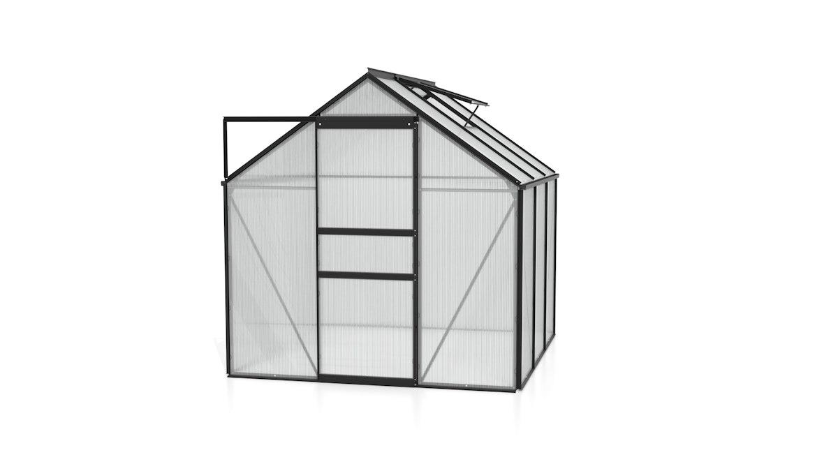 Vitavia Gewächshaus Venus 3800 inkl. 1 Dachfenster - 3,8 m²-schwarz-4 mm Hohlkammerplatten Vitavia Gewächshaus Venus 3800 inkl. 1 Dachfenster - 3,8 m²-schwarz-4 mm Hohlkammerplatten von Vitavia