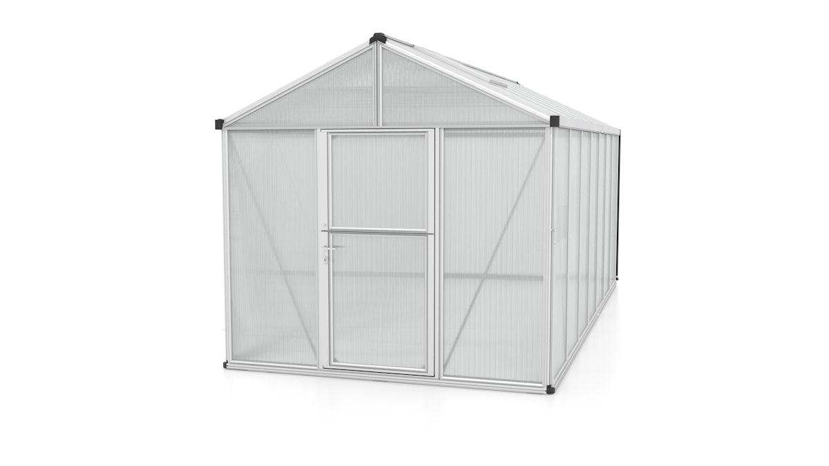 Vitavia Gewächshaus Zeus 13800 inkl. 3 Dachfenstern - 13,8 m² -16 mm Hohlklammerplatten-Alu-blank eloxiert Vitavia Gewächshaus Zeus 13800 inkl. 3 Dachfenstern - 13,8 m² -16 mm Hohlklammerplatten-Alu-blank eloxiert von Vitavia