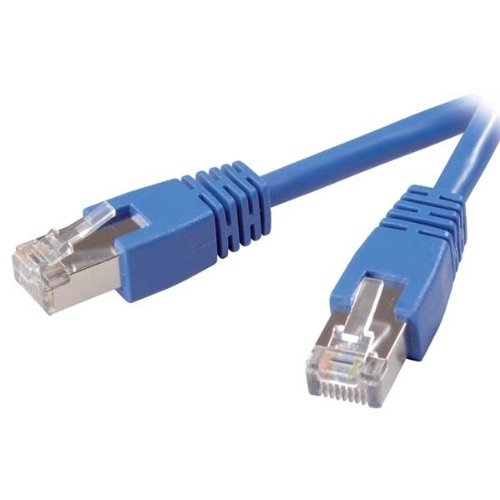 Vivanco Cat 5e Netzwerkkabel 1:1 verschaltet, RJ45 Stecker 10.0 m blau von Vivanco