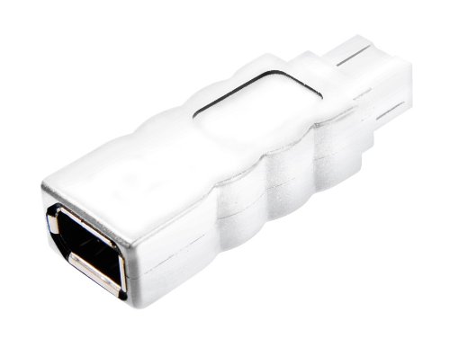 Vivanco IEEE 1394 FireWire Adapter (9-polig Stecker auf 6-Polish Buchse) weiß von Vivanco