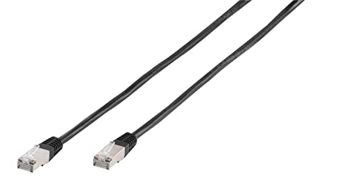 Vivanco Netzwerkkabel CAT 5e, 5m, schwarz, RJ45 Stecker <-> RJ45 Stecker von Vivanco