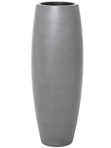 VIVANNO Pflanzkübel Bodenvase Fiberglas Magnum Beton-Optik Grau - 80x23 von VIVANNO