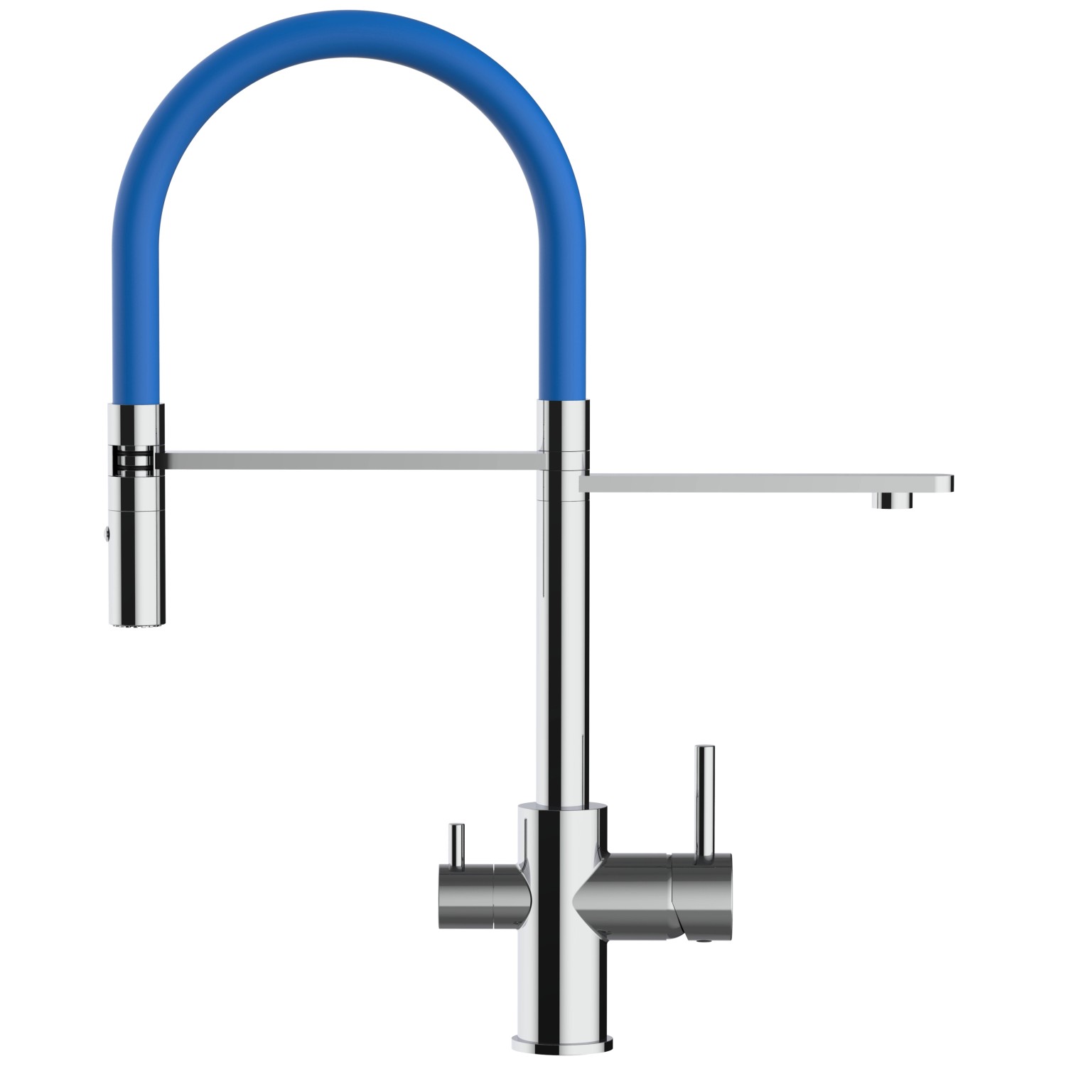 VIZIO NIEDERDRUCK 3 Wege Wasserhahn Küchenarmatur FL mit 360° Schwenkbarem Auslauf Abnehmbare 2 Strahl Handbrause Verchromt Blau VIZIO NIEDERDRUCK 3 Wege Wasserhahn Küchenarmatur FL mit 360° Schwenkbarem Auslauf Abnehmbare 2 Strahl Handbrause Verchromt Blau von Vizio