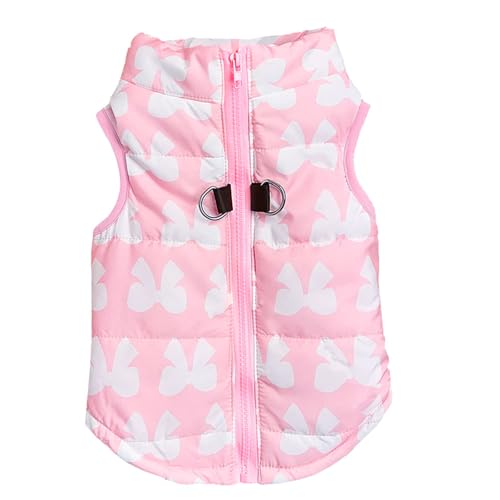 Voarge Haustier Jacke Warme Mäntel Winter Kleine Hunde Warme Weste Mit Reißverschluss Für Hund Chihuahua Kleine Haustier Winter Warme Weste (XS, Rosa) von Voarge