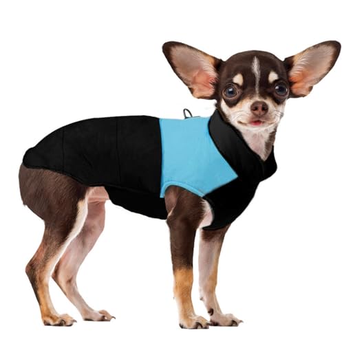 Voarge Winter Warm Pet Hund Kleidung, wasserdichte Hundemanteljacke, Haustier Kleidung Winterjacke Hunde Mantel für Kleine Mittlere Große Hunde (Blau, S) von Voarge