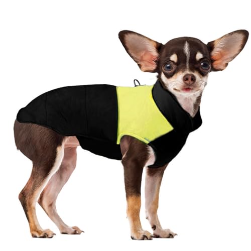 Voarge Winter Warm Pet Hund Kleidung, wasserdichte Hundemanteljacke, Haustier Kleidung Winterjacke Hunde Mantel für Kleine Mittlere Große Hunde (Gelb, M) von Voarge