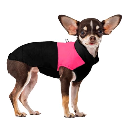 Voarge Winter Warm Pet Hund Kleidung, wasserdichte Hundemanteljacke, Haustier Kleidung Winterjacke Hunde Mantel für Kleine Mittlere Große Hunde (Rosa, L) von Voarge