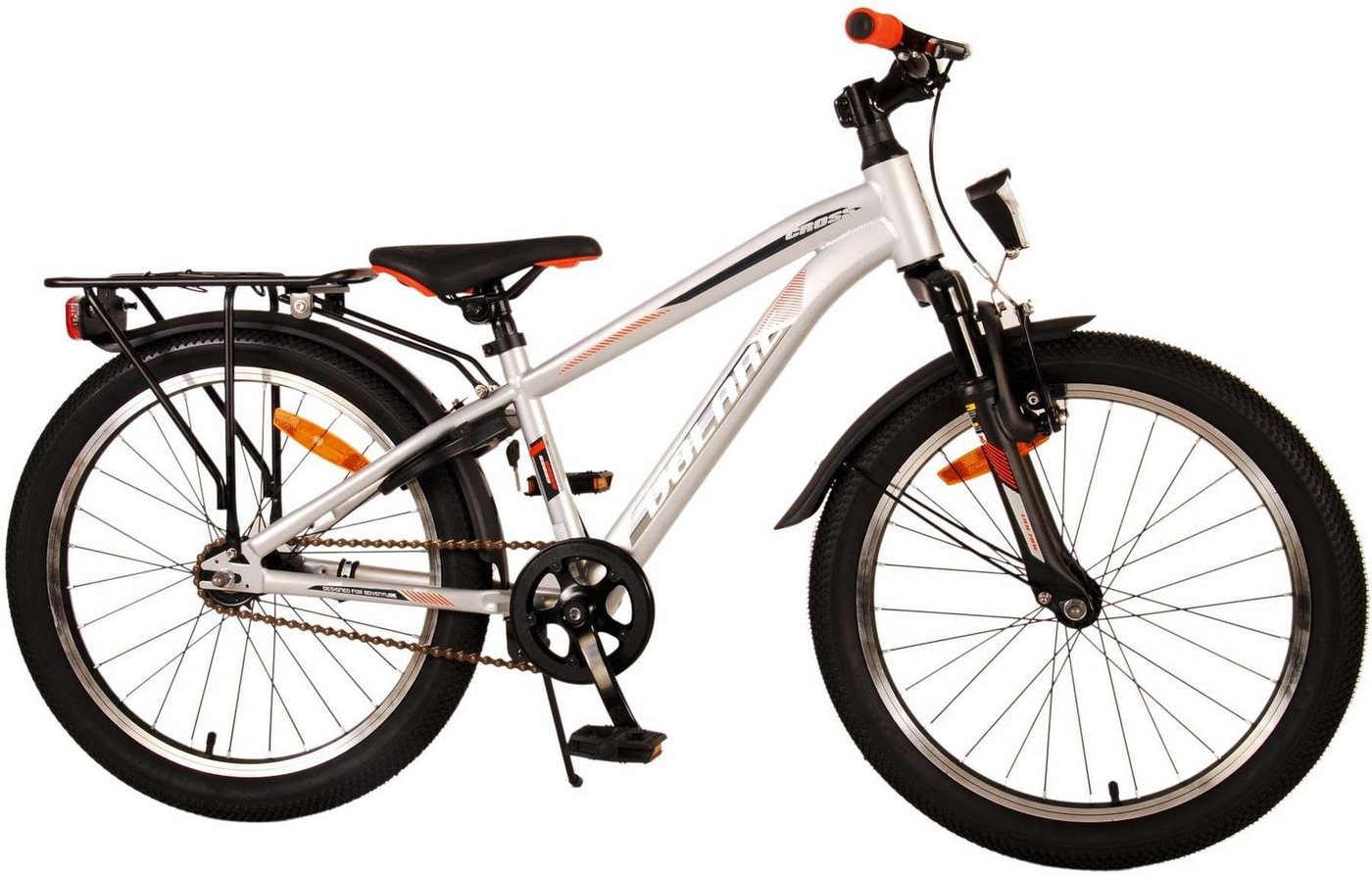 Volare Kinderfahrrad - Cross - Jungen - 26/ 24/20 Zoll- bis 115 kg - Rücktrittbremse, 85% zusammengebaut, 8 - 12 Jahre, Aluminiumfelgen von Volare