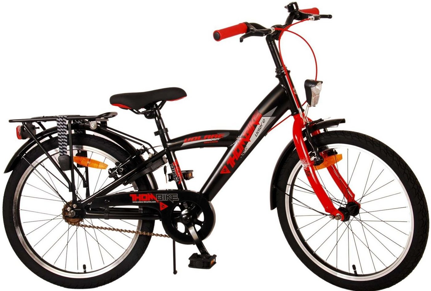 Volare Kinderfahrrad Thombike - Jungen - 20, 24 oder 26 Zoll -bis 60 kg-85% zusammengebaut, Luftbereifung, 6 - 12 Jahre, Aluminiumfelgen von Volare