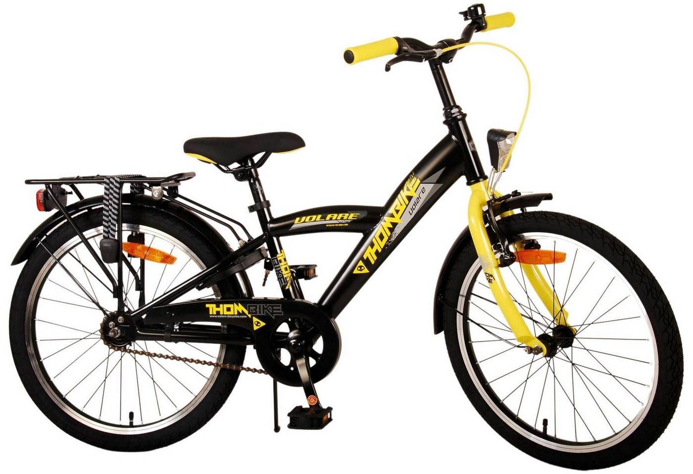 Volare Kinderfahrrad Thombike - Jungen - 20, 24 oder 26 Zoll -bis 60 kg-85% zusammengebaut, Luftbereifung, 6 - 12 Jahre, Aluminiumfelgen von Volare