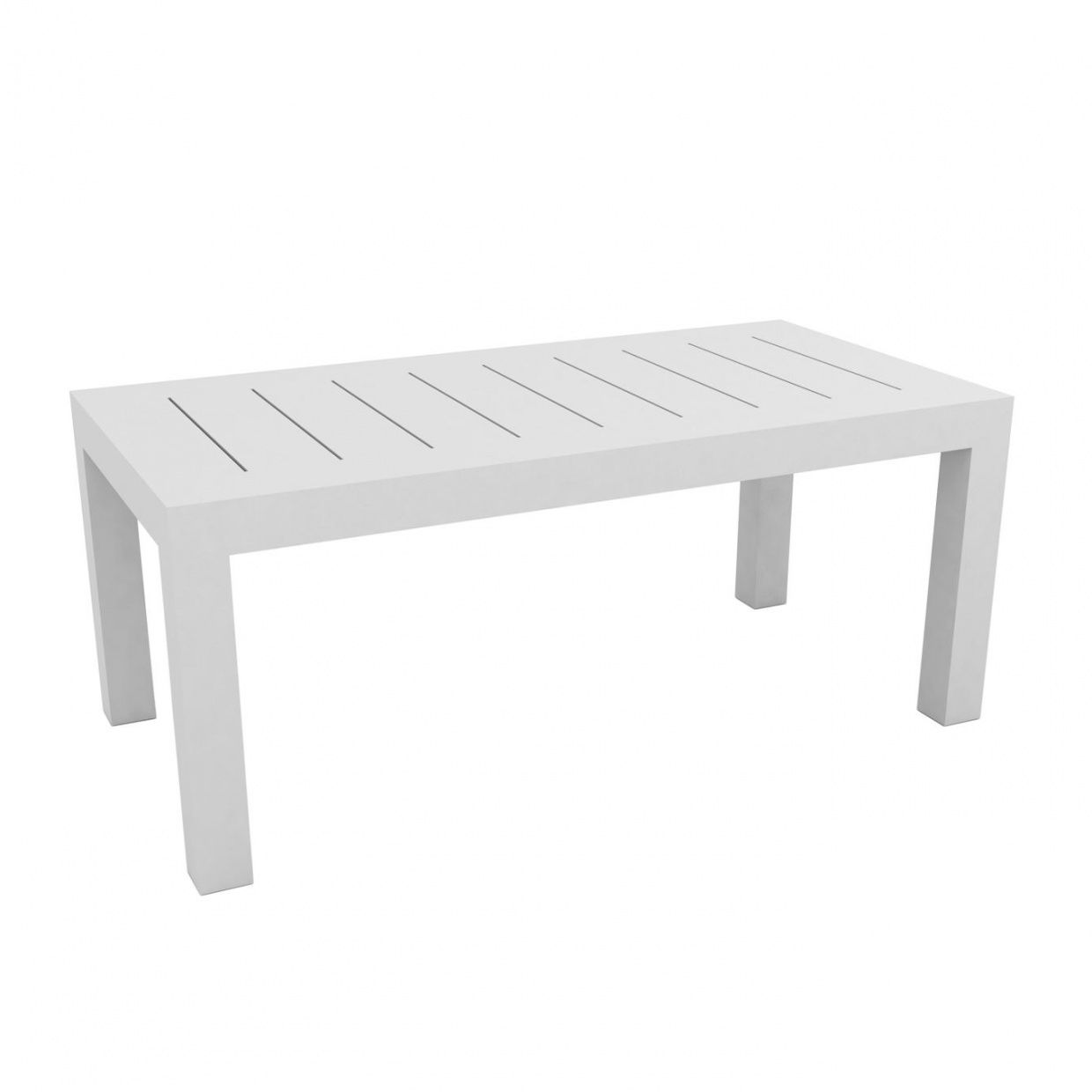 Vondom - Jut Gartentisch 90x180x75cm - weiß/matt/LxBxH 180x90x75cm von Vondom