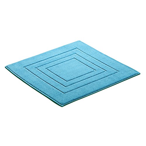 Vossen Badeteppich Feeling Turquoise 60 x 60 cm von Vossen