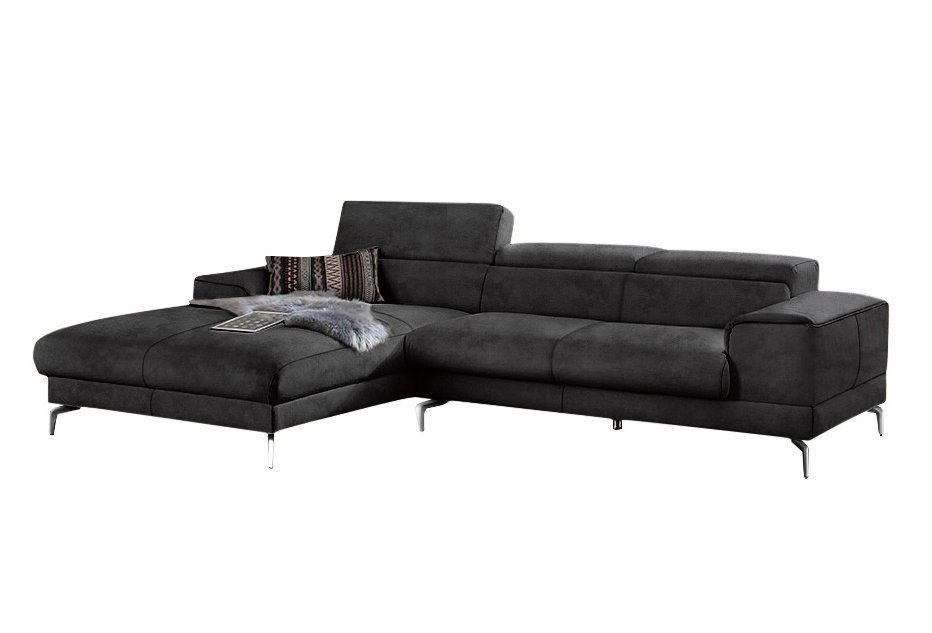 W.SCHILLIG Ecksofa piedroo, Kopfteilverstellung, wahlweise mit Sitztiefenverstellung, Breite 303cm von W.SCHILLIG