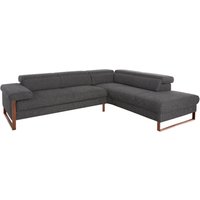 W.SCHILLIG Ecksofa "finn", German Design Award 2016, Fußgestell Nussbaum natur, Breite 281 cm von W.Schillig