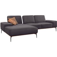 W.SCHILLIG Ecksofa "run", mit Holzsockel, Füße in Schwarz pulverbeschichtet, Breite 279 cm von W.Schillig