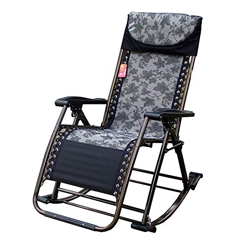 WADRBSW Patio Lounge Chairs Lounge Chair, Rocking Chair Balcony, Easy Chair, Adult Lunch Break, Folding, Napping Chair, Pregnant Woman, Recliner To Pursue Happiness von WADRBSW