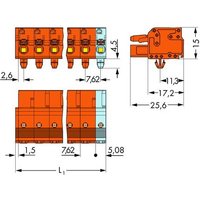 WAGO Buchsengehäuse-Kabel 2231 Polzahl Gesamt 3 Rastermaß: 7.62mm 2231-703/008-000 100St. WAGO Buchsengehäuse-Kabel 2231 Polzahl Gesamt 3 Rastermaß: 7.62mm 2231-703/008-000 100St. von WAGO