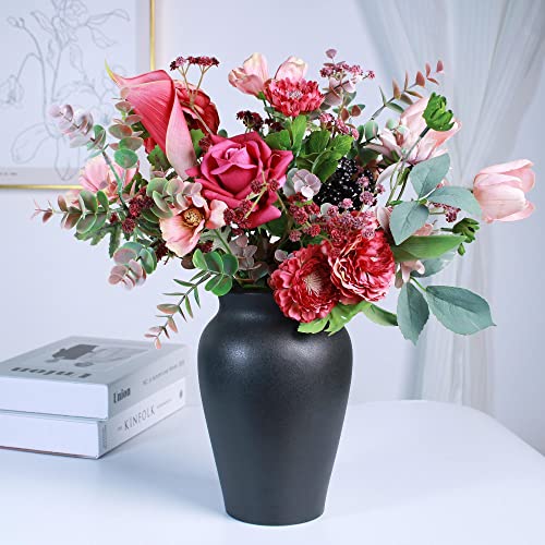 WAKISAKI The Duchess - Faux Flowers in Vase Floral Arrangements, Dining Table Centerpiece Table Decorations for Living Room, Coffee Table Decor Artificial Flowers for Decoration von WAKISAKI