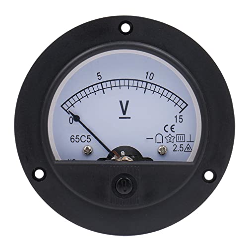 WANGCL Analoges Spannungsmessgerät, Gleichstrom, 0–20 V, Voltmeter von WANGCL