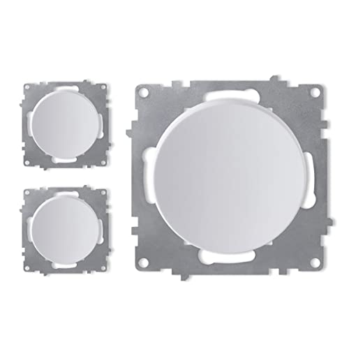 OneKeyElectro Set: 3x Ein-Aus-Lichtschalter Set, Lichtschalter Unterputz, matt-Antifingerprint, Schutzart IP20, 230V/16A, ohne Rahmen - weiß von WARMON