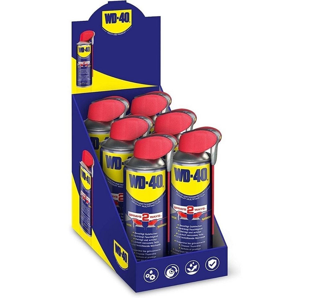 WD-40 Schmierfett Multifunktionsprodukt Smart Straw 6x400ml, 2400 ml, (6-St) von WD-40