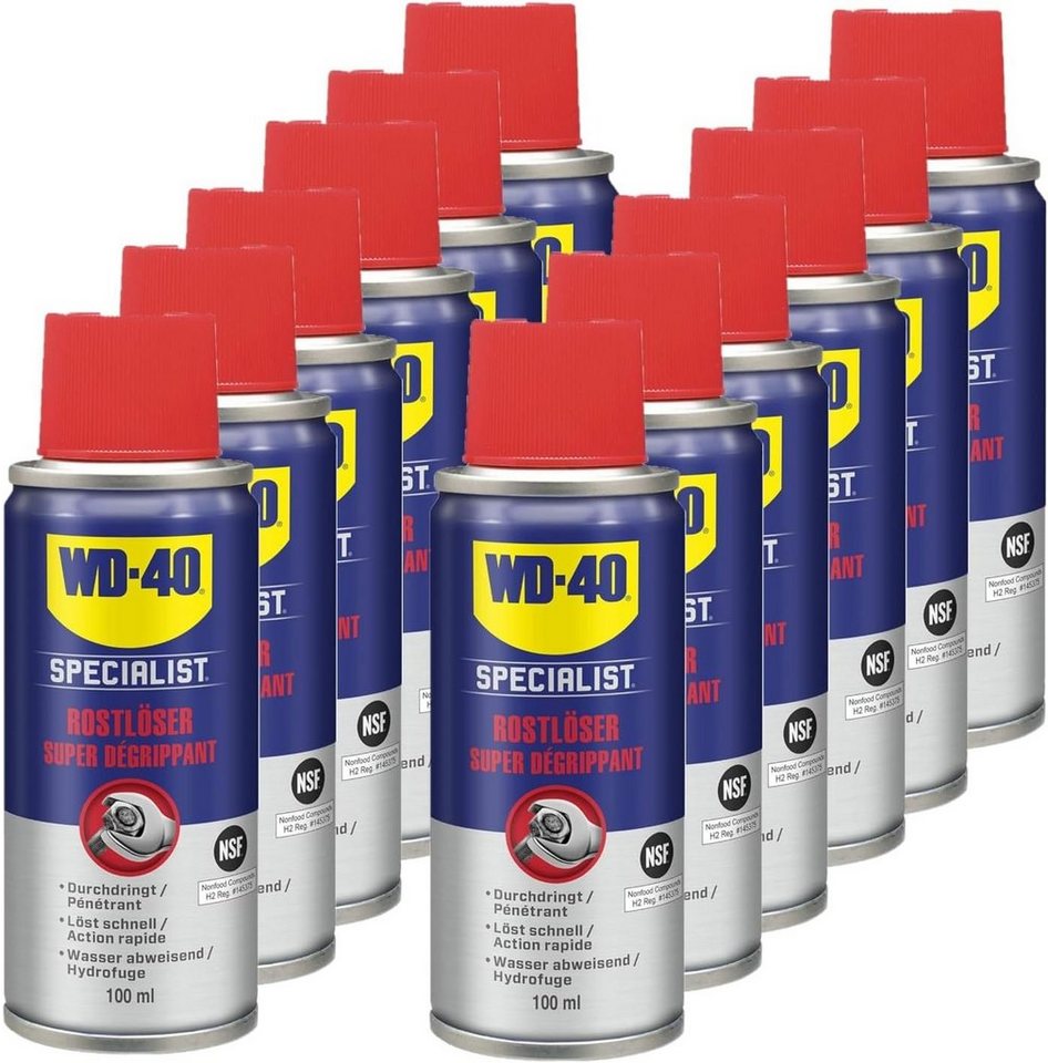 WD-40 Schmierfett SPECIALIST Rostlöser 12x100ml, 1200 ml, (12-St) von WD-40