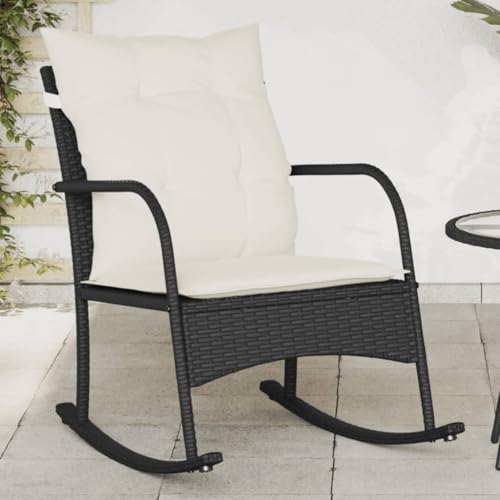 WDGJJFECNMUEHI gartenstuhl Eisen antik sitzgarnitur balkonGarten-Schaukelstuhl mit Kissen Schwarz Poly RattanGeeignet für Gärten, Terrassen und Balkone WDGJJFECNMUEHI gartenstuhl Eisen antik sitzgarnitur balkonGarten-Schaukelstuhl mit Kissen Schwarz Poly RattanGeeignet für Gärten, Terrassen und Balkone von WDGJJFECNMUEHI