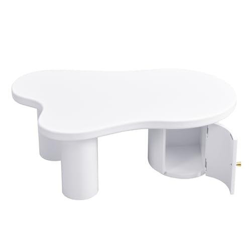 Moderner asymmetrischer Couchtisch mit innovativem Design, MDF-Struktur, integriertem Stauraum, organischer Formgebung, pflegeleichter Oberfläche, stabilem Standbein, für Wohnzimmer oder Büro Moderner asymmetrischer Couchtisch mit innovativem Design, MDF-Struktur, integriertem Stauraum, organischer Formgebung, pflegeleichter Oberfläche, stabilem Standbein, für Wohnzimmer oder Büro von WEALTHKING