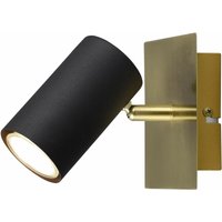 Wand- & Deckenstrahler marley in Schwarz-Gold 1-flammig Spot schwenkbar von Trio Leuchten