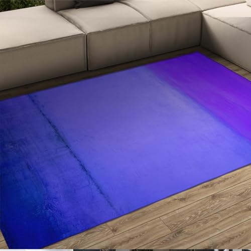 WEECHAINGE Blau-Lila Bereich Teppiche Schlafzimmer Wohnzimmer Küche Teppich Teppich Mark Rothko Stil Fußmatte Waschbare Badezimmer Fußmatten 60x90cm von WEECHAINGE