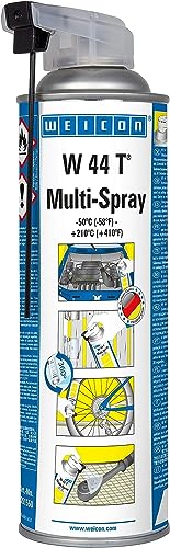 WEICON W 44 T Multi-Spray 500 ml | Multifunktionsöl | 1 Spray, 5 Funktionen | Kriechöl, Rostlöser, Korrosionsschutz, Schmiermittel, Pflegespray von WEICON