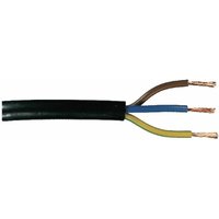 Weitere - Schlauchleitung H03VV-F 3 x 0,75 - 5 Meter schwarz Gummileitung Leitung Kabel von WEITERE