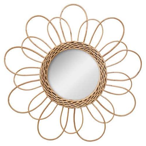 WELL HOME MOBILIARIO & DECORACIÓN Rattanspiegel mit Blumendesign, D 38 cm, goldfarben WELL HOME MOBILIARIO & DECORACIÓN Rattanspiegel mit Blumendesign, D 38 cm, goldfarben von WELL HOME MOBILIARIO & DECORACIÓN