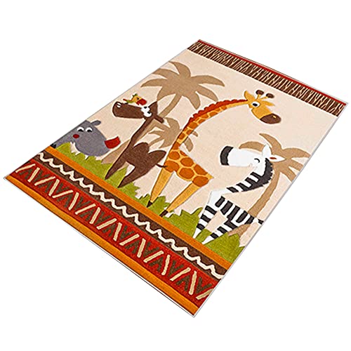 TheJungle mehrfarbig Polyester gedruckt Teppich 140 x 220cm von WELL HOME MOBILIARIO & DECORACIÓN