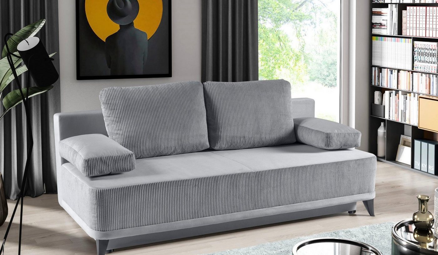 WERK2 Schlafsofa Rosso, 2-Sitzer Sofa und Schlafcouch mit Federkern & Bettkasten von WERK2