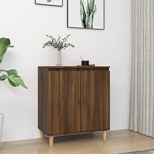 WIFESE Sideboard Braun Eichen-Optik 60x35x70 cm Komodenschrank KüChenschrank Komode Schrank Klein Flurschrank Schrank Mit Schubladen Schrank Schmal Wohnzimmer Küche Flur Sideboard von WIFESE