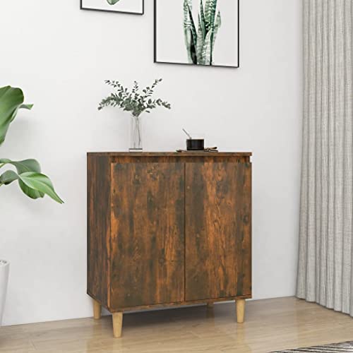 WIFESE Sideboard Räuchereiche 60x35x70 cm Komodenschrank KüChenschrank Komode Schrank Klein Flurschrank Schrank Mit Schubladen Schrank Schmal Wohnzimmer Küche Flur Sideboard von WIFESE