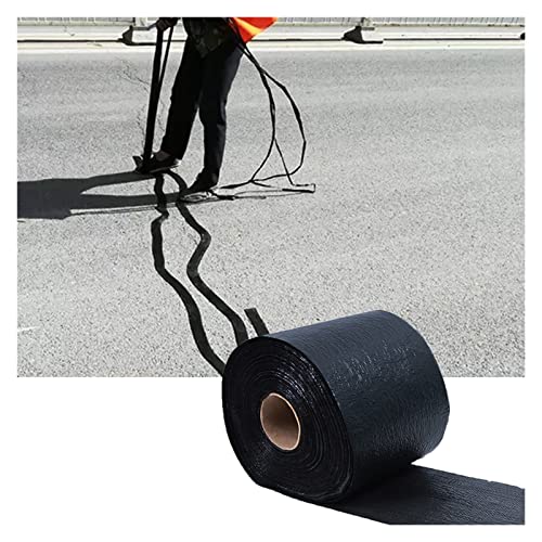 WIGING Asphaltfuge Reparaturband, 15m lang Asphalt Rissfüller, Wasserdicht Hohe Haftung Rissversiegelung, Selbstklebend Parkplatz Rissreparaturmittel (Color : Black, Size : 10cm) von WIGING