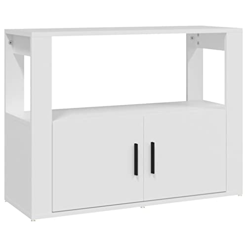WIOXZS Sideboard Kommode Buffetschrank Küchenschrank 80x30x60 cm für Esszimmer, Wohnzimmer, Küche Weiß von WIOXZS