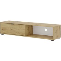 TV-Lowboard COMFY Eiche Artisan Nachbildung B/H/T: ca. 150x31,9x38 cm von WIPMEB