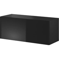 TV-Lowboard VIVIEN schwarz schwarz glanz B/H/T: ca. 100x40x38 cm von WIPMEB