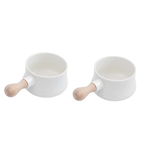 3 Stück Kaffeewärmer Pho Suppenschüsseln Glas Salatschüssel Suppenschüssel mit Griff Emaille Saucentopf Keramik Müslischale Heizung Milchkännchen Milchtopf Keramikschale Keramik Frühstücksschüssel Mil von WIPPWER