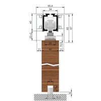 Woelm - helm mk 140 Abdeckkappenpaar 65x65mm, Deckenm. EV1, beids. Blende, für Holz von WOELM